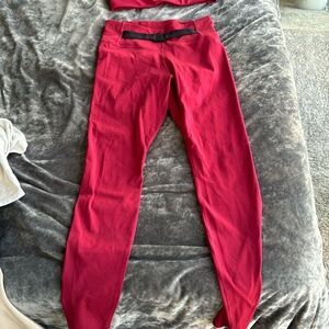 Nike red workout pants in good condition